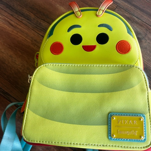 Loungefly Disney Bug's Life Heimlich Caterpillar Butterfly Mini Backpack - Picture 4 of 4